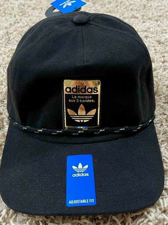 adidas Accessories - Adidas Unisex 5-Panel Limited Strapback Cap Hat Black Gold Metallic JJ9390 OS